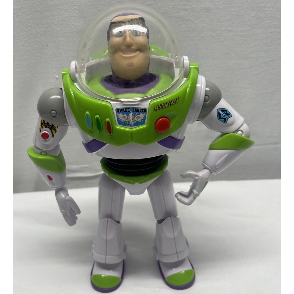 Disney Pixar Toy Story Buzz Lightyear Talking Action Figure Sounds Phrases Works